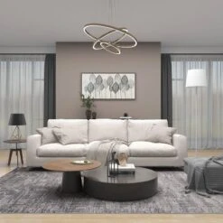 Leaf Framed Wall Art Canvas White/Silver - Olivia & May: Symmetric Venation Patterns, Modern Decor -Olivia & May GUEST 6fa422bb 5f95 4669 9a29 fad0fd992ebe