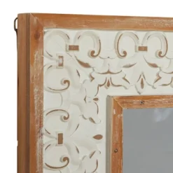 Farmhouse Wood Rectangle Wall Mirror White - Olivia & May -Olivia & May GUEST 6fbfbe76 6000 46d7 957a 5455a63d9356