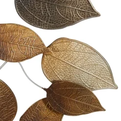 Metal Leaf Textured Wall Decor With Multiple Shades Bronze - Olivia & May -Olivia & May GUEST 70ea6ba5 f4dd 4b18 a8e4 9f88e2dae1dd