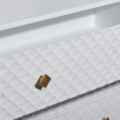 Modern 3 Drawer Wooden Chest White - Olivia & May -Olivia & May GUEST 711876f4 c874 4675 84ce cb17bfef83fd