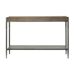 Industrial Metal Console Table Dark Brown - Olivia & May -Olivia & May GUEST 713b54c0 3180 457a 9133 719ddf8308cf