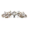 14" X 47" Metal Leaf Wall Decor Brown - Olivia & May