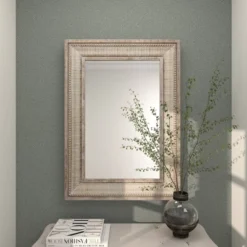 Metal Intricately Carved Wall Mirror Brown - Olivia & May -Olivia & May GUEST 723b5068 a725 4f37 af31 713f57cc9a32