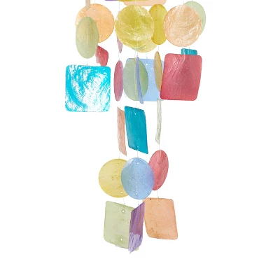 5" Glass Coastal Abstract Windchime - Olivia & May 4 5" Glass Coastal Abstract Windchime - Olivia & May - Image 2