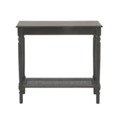 Wood Traditional Rectangular Console Table Black - Olivia & May -Olivia & May GUEST 73a42e77 08a6 4dc5 92af 86f68df363d0