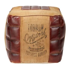 Square Canvas Pouf Brown - Olivia & May -Olivia & May GUEST 73c4f81c a3aa 4702 bf73 445fbb78671b