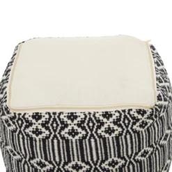 Bohemian Cotton Pouf - Olivia & May 12 Bohemian Cotton Pouf - Olivia & May -Olivia & May GUEST 73ce3a9d 10c5 4c70 a7cd 20a140c72fd7