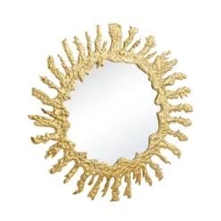 Contemporary Aluminum Starburst Wall Mirror – Olivia & May -Olivia & May GUEST 73e29192 8367 4a76 9da0 d3a7e3724e38