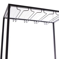 Modern Wood Standing Wine Rack Black - Olivia & May -Olivia & May GUEST 7402b062 96ce 4122 bdcb c28b4efa8898