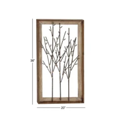 Contemporary Metal Nature Wall Decor Brown - Olivia & May -Olivia & May GUEST 74a4a590 4991 4a3d ac03 22381732a6f8