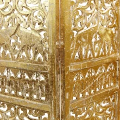 Traditional 4 Panel Fine Carved Room Divider Screen Gold - Olivia & May -Olivia & May GUEST 74beb76f 6066 494f a2e2 50b8dbd6cdbb