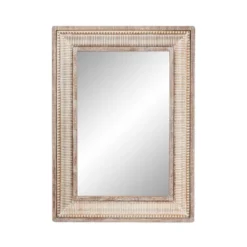 Metal Intricately Carved Wall Mirror Brown - Olivia & May -Olivia & May GUEST 750d6534 ba6b 419e bd7e 864c31f6e227