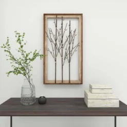 Contemporary Metal Nature Wall Decor Brown - Olivia & May -Olivia & May GUEST 753a0c5b 43db 42f2 8efa 8fd34b676c39