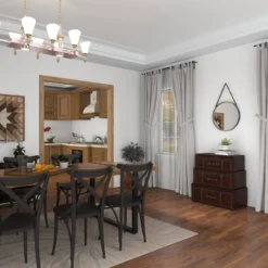 Traditional Faux Leather And Wood Chest Brown - Olivia & May -Olivia & May GUEST 7557b215 c12d 4a3d a968 5474c01c8c47