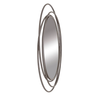 Metal Overlapping Circle Frame Wall Mirror- Olivia & May 7 Metal Overlapping Circle Frame Wall Mirror- Olivia & May - Image 5