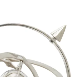 15" X 10" Traditional Aluminum Armillary Sphere With Ceramic Base Silver - Olivia & May 10 15" X 10" Traditional Aluminum Armillary Sphere With Ceramic Base Silver - Olivia & May -Olivia & May GUEST 75eaf761 8af7 40b2 8d11 cc3f3bcc6ba8