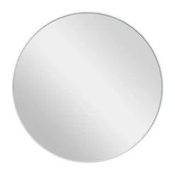 Wood Round Shaped Wall Mirror With Thin Minimalistic Frame - Olivia & May -Olivia & May GUEST 76112db4 1159 42d0 a74c 952adc7288b5