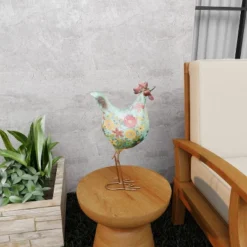 17" X 10" Eclectic Metal Birds Garden Sculpture - Olivia & May -Olivia & May GUEST 76912e51 12d6 455c b75b 68bf61e20490