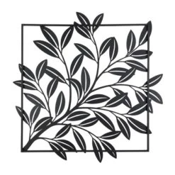 Metal Leaf Dimensional Cut-Out Wall Decor Black - Olivia & May -Olivia & May GUEST 76e173dc 186a 4caf 8a03 29ef01a612c5