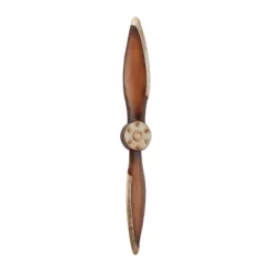 Metal Airplane Propeller 2 Blade Wall Decor With Aviation Detailing - Olivia & May -Olivia & May GUEST 7739acb6 4526 465a 93dc beda3493cd5f