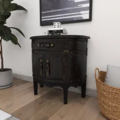 Wood Half Moon Buffet Dark Espresso - Olivia & May -Olivia & May GUEST 7762b326 d95b 4c7e a777 a4cca03f1c69