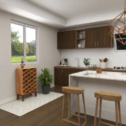 Modern Wood Wine Rack Brown - Olivia & May -Olivia & May GUEST 77bec660 9bcf 494d 99ef 2fdcc472638a