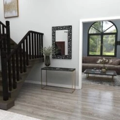 Eclectic Wood Console Table Gold - Olivia & May -Olivia & May GUEST 7824bdc9 2c27 4f96 9682 f242348f8e03