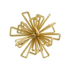 Set Of 3 Geometric 3D Star Metal Sculptures Gold - Olivia & May -Olivia & May GUEST 78af1aff 247a 4f26 8664 7b3698864cd6