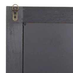 Wood Wall Mirror With Beading Accents Brown - Olivia & May -Olivia & May GUEST 79344f2e dc33 4a90 bbf2 e192a5bc5a5c