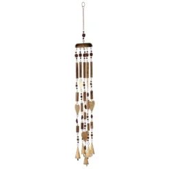33" Iron Coastal Hearts Windchime Gold - Olivia & May -Olivia & May GUEST 797035f0 3c16 4641 b7a2 9391bee1bf24