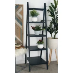 Wood Ladder Bookshelf - Olivia & May
