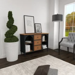 Farmhouse Wood And Metal Cabinet Black - Olivia & May 32 Farmhouse Wood And Metal Cabinet Black - Olivia & May -Olivia & May GUEST 79d03de3 493c 4444 8880 385a29454d1a