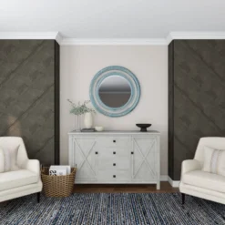 Wood Floral Carved Wall Mirror Beige - Olivia & May 21 Wood Floral Carved Wall Mirror Beige - Olivia & May -Olivia & May GUEST 79f362b0 e20a 45f9 bc34 6b2e3909df32