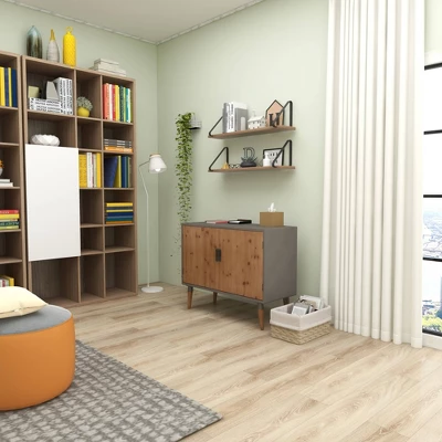 Wood 2 Cabinet Buffet Brown/Gray - Olivia & May 14 Wood 2 Cabinet Buffet Brown/Gray - Olivia & May - Image 12