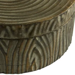 Set Of 2 Round Antique Bronze Metal Boxes With Bird Handled Lid - Olivia & May -Olivia & May GUEST 7a4dd1d9 dcea 43f5 86fa f5a2bb009268