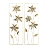 Set Of 2 Iron Metal Floral Wall Decors With Gold Frame - Olivia & May 1 Set Of 2 Iron Metal Floral Wall Decors With Gold Frame - Olivia & May -Olivia & May GUEST 7a994dd5 04e3 43cb 8de0 b8b1edc94ed1