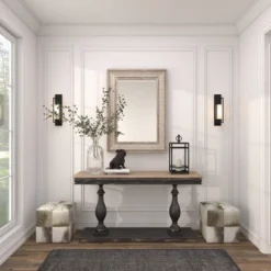 Metal Intricately Carved Wall Mirror Brown - Olivia & May -Olivia & May GUEST 7ad34ae2 e4d8 49dd ac13 2699c1bb5660