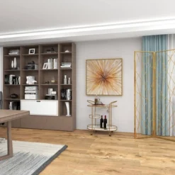 Contemporary Iron Bar Cart Gold - Olivia & May -Olivia & May GUEST 7ae2090d 1e5d 4d6c b832 de769a30d4a9