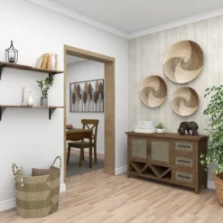 Set Of 2 Shell Mosaic Patterned Wood Box White - Olivia & May -Olivia & May GUEST 7b4b65b2 d562 4ea9 9ee9 798f3b40617a