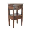 Distressed Wooden Side Table With Drawers - Olivia & May -Olivia & May GUEST 7b7c97a2 a6da 4282 86f1 6b28315645b9