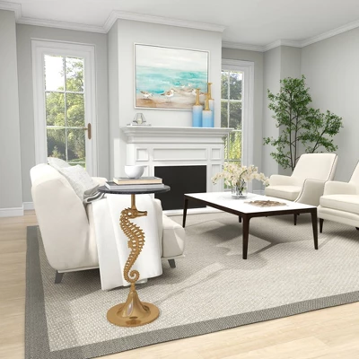 Coastal Seahorse Accent Table Gold - Olivia & May 16 Coastal Seahorse Accent Table Gold - Olivia & May - Image 14