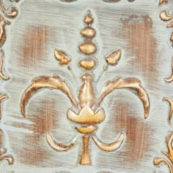Metal Fleur De Lis Embossed Wall Decor Set Of 4 Brass - Olivia & May -Olivia & May GUEST 7c4babc8 fd2f 4493 998b e36301d69849