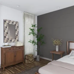 Wood Wall Mirror With Diamond Pattern Beige - Olivia & May -Olivia & May GUEST 7c6de677 74ea 43d7 a1ad 5acaec42b521