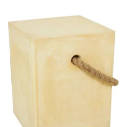 Contemporary Outdoor Accent Table - Yellow - Olivia & May -Olivia & May GUEST 7ca053f0 9a29 4cc7 bd13 e26ba7c4c37c