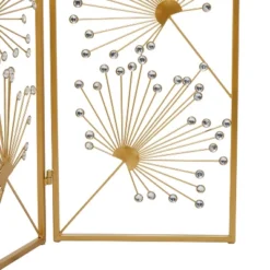 Glam Metal And Acrylic Room Divider Screen Gold - Olivia & May -Olivia & May GUEST 7d05236f be15 4da9 a630 c00b44dfc079