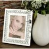 5" X 7" Glass Mirrored Photo Frame With Floating Crystals Silver - Olivia & May -Olivia & May GUEST 7d61bc52 675f 45c2 995b f2426e283133