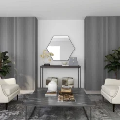 12" Modern Acrylic And Iron Tic Tac Toe Set - Olivia & May -Olivia & May GUEST 7d7072fd 35da 466e b894 a99879eb04b4