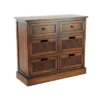 Large Wooden 6 Drawer Side Chest Brown - Olivia & May -Olivia & May GUEST 7d9803ba d1cb 43b4 b6b3 03941e1bb901