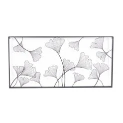 Metal Floral Wall Decor With Black Frame Gold - Olivia & May -Olivia & May GUEST 7db881df b496 4c73 801c 8a5a69f101f0
