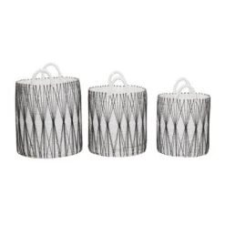 3pk Plastic Natural Storage Baskets White - Olivia & May -Olivia & May GUEST 7e2f3d30 7972 4e67 9fb6 5dff0223cda5